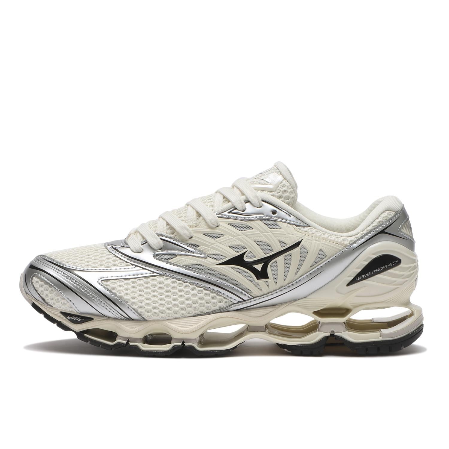 D1GA251101 Mizuno Wave Prophecy LS Off White Black Silver (Men's)