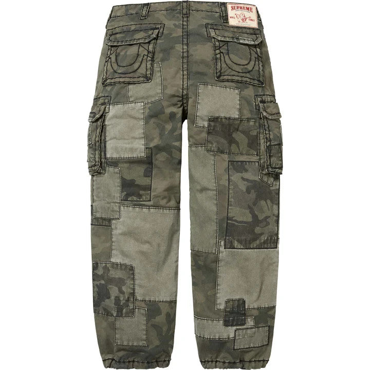 Supreme True Religion Patchwork Cargo Pant Woodland Camo