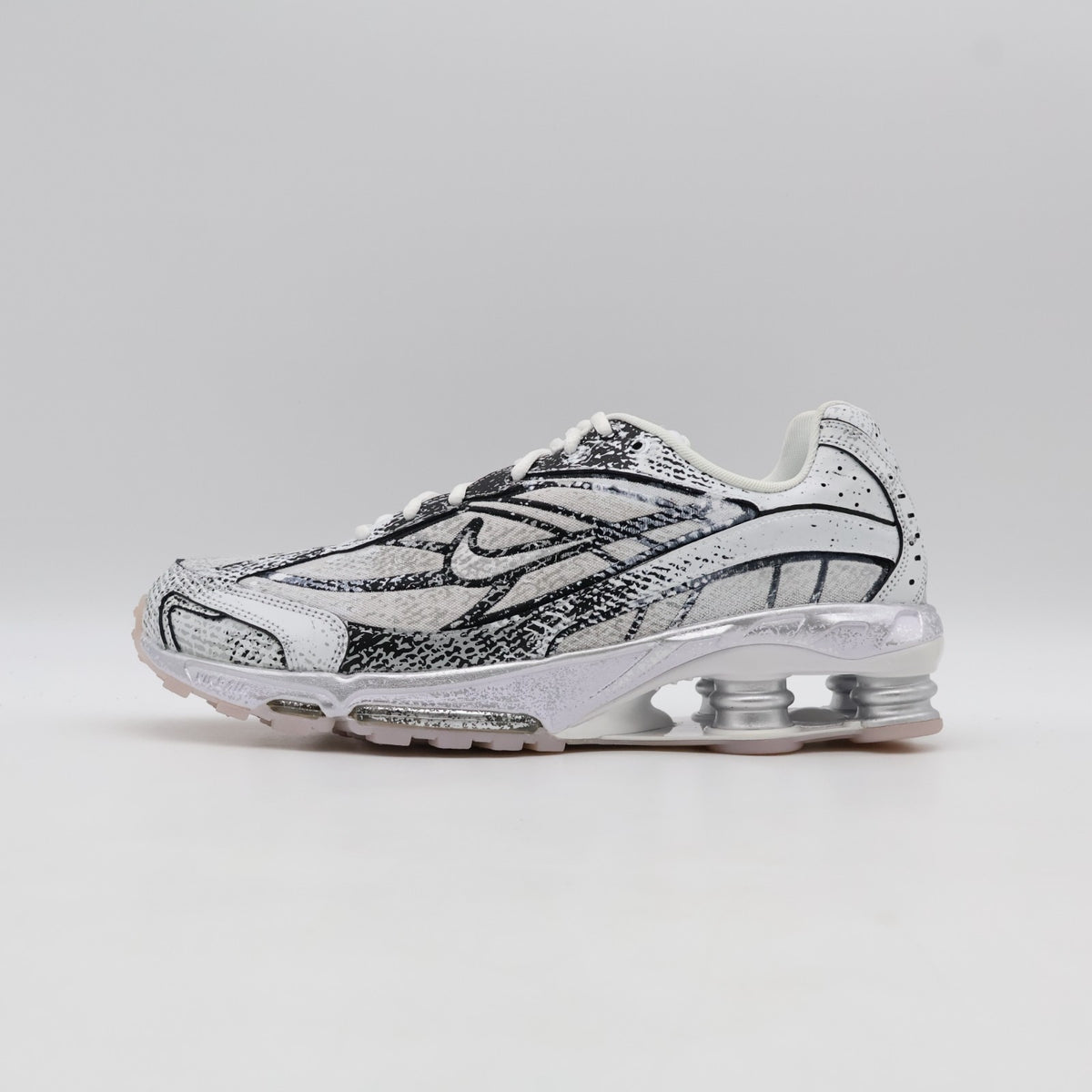 IB8174-100 Nike Shox Ride 2 White Metallic Platinum Black Flat Gold (Men's)