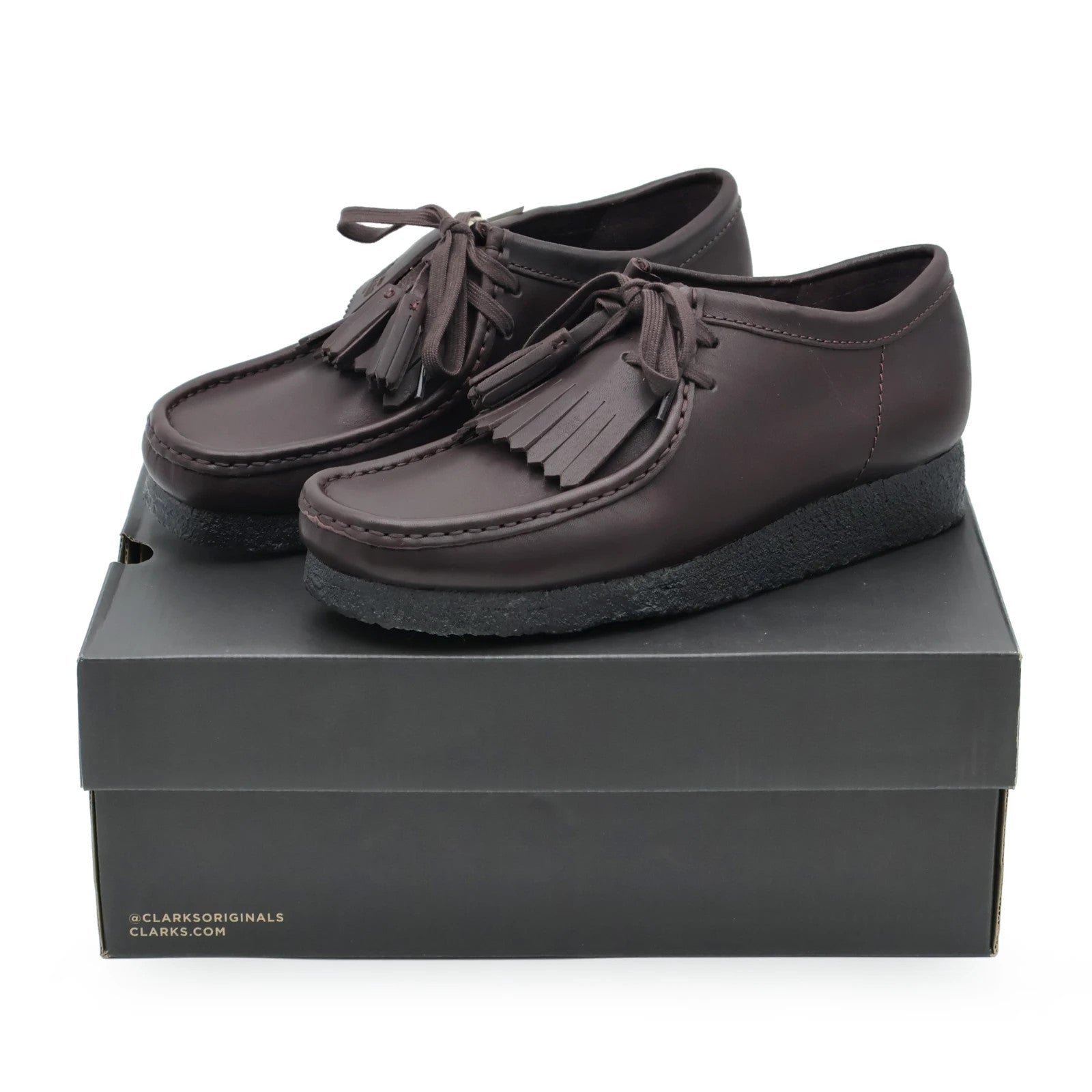26182787 Clarks Wallabee Purple Grape Leather ( Men's )