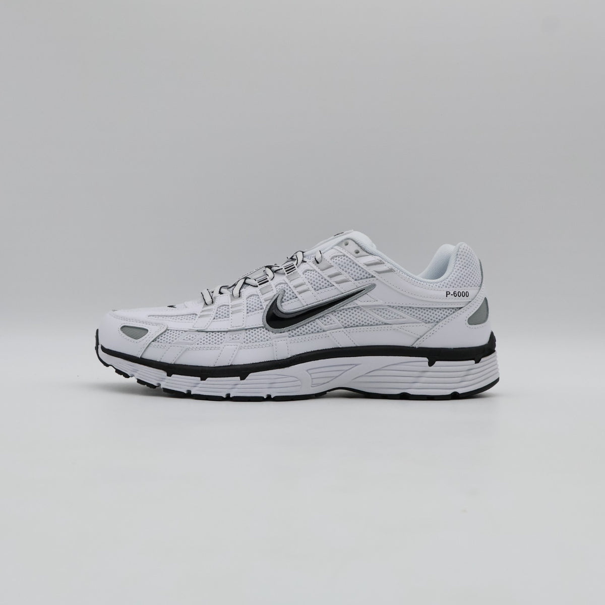 CD6404-107 Nike P-6000 White Metallic Silver Black Black (Men's)