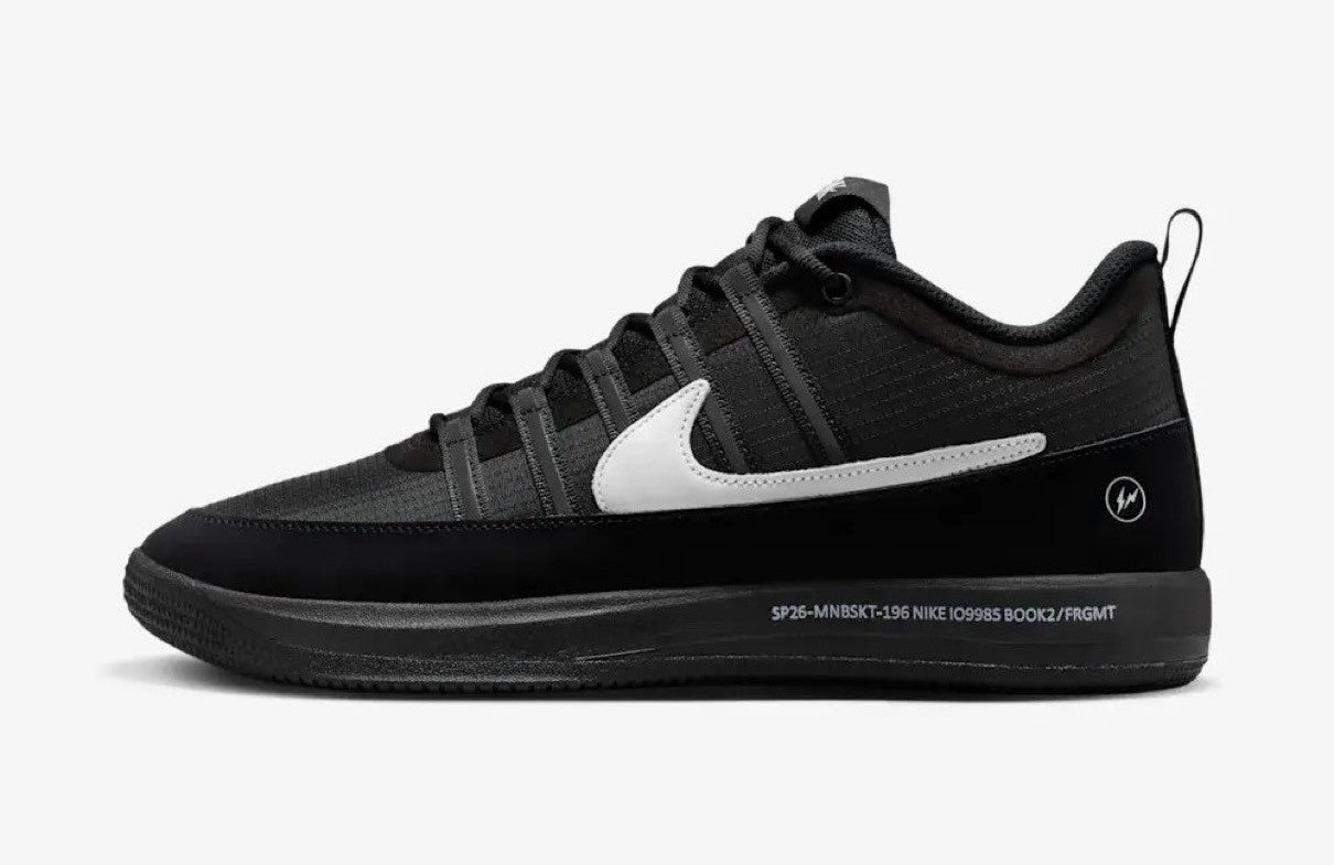 IO9950-900 fragment design Nike Book 2 Black White (IO9985-900) (Men's)