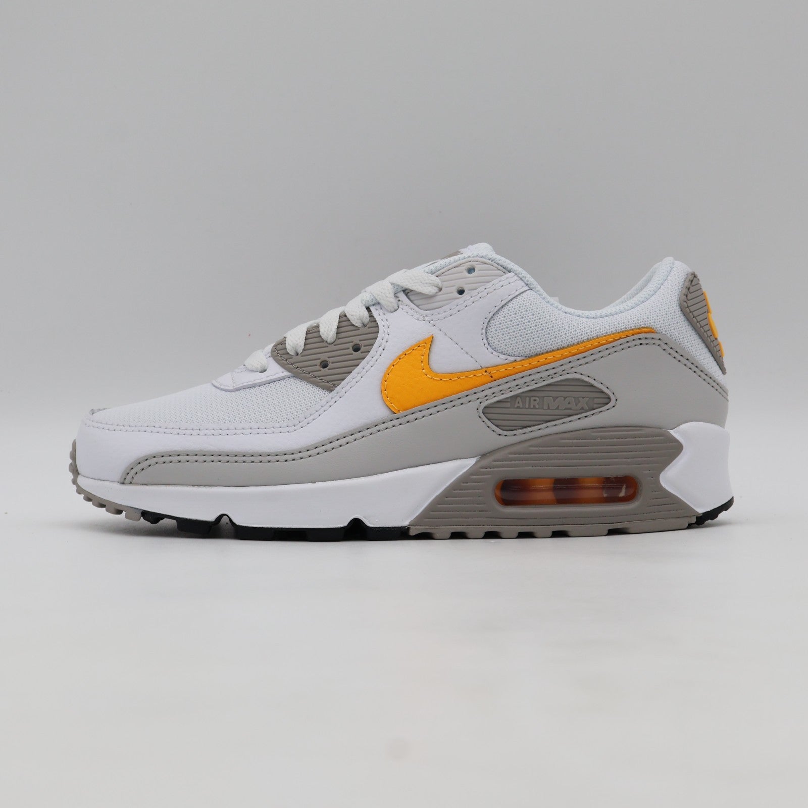 DM0029-119 Nike Air Max 90 White College Grey Vast Grey Laser Orange (Men's)