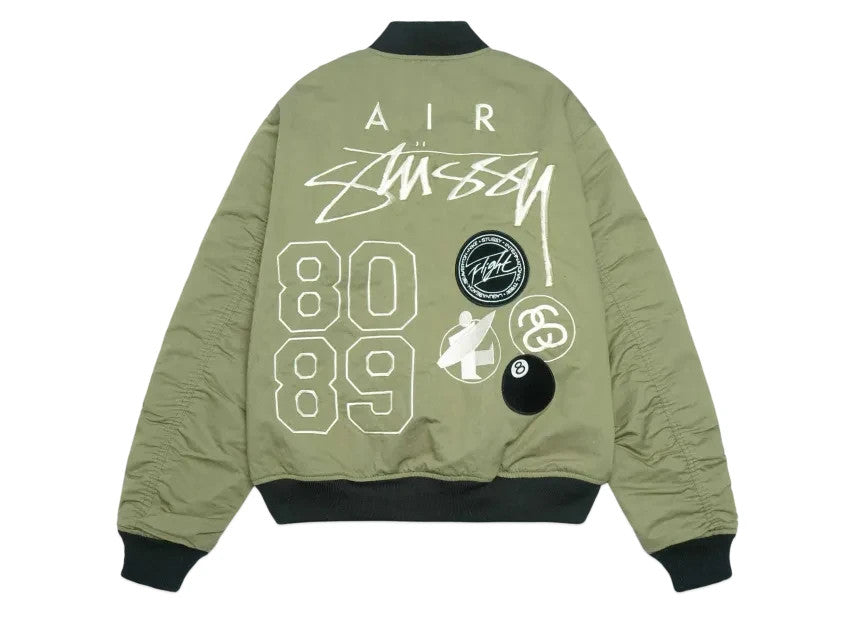 Nike Stussy Reversible Jacket Olive
