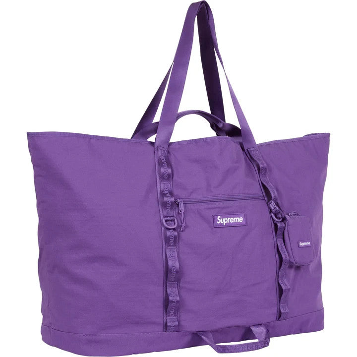 Supreme X-Large Tote Bag + Utility Pouch (26SS) Purple