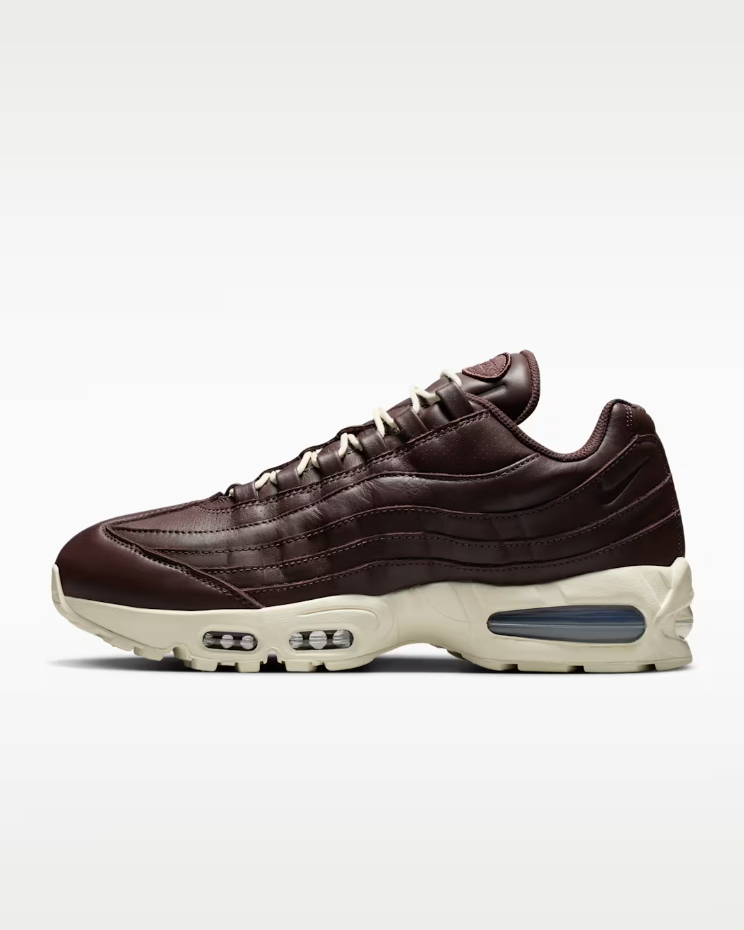IM0696-200 Nike Air Max 95 Big Bubble Leather Baroque Brown Black (Men's)
