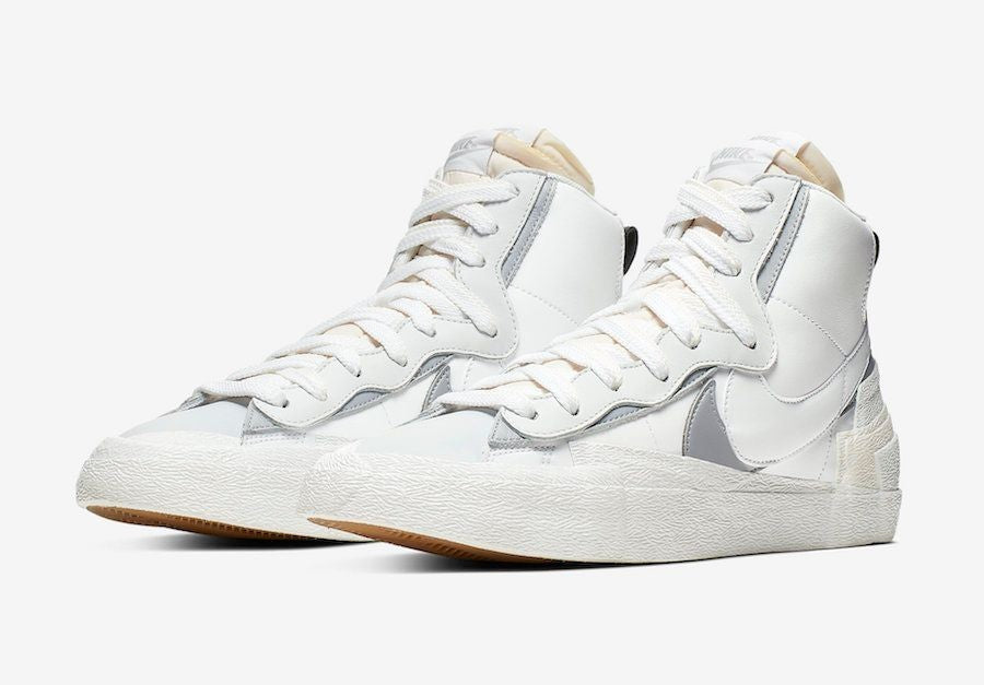 BV0072-100 sacai à NIKE BLAZER MID "WHITE/WOLF GREY" (Men's)