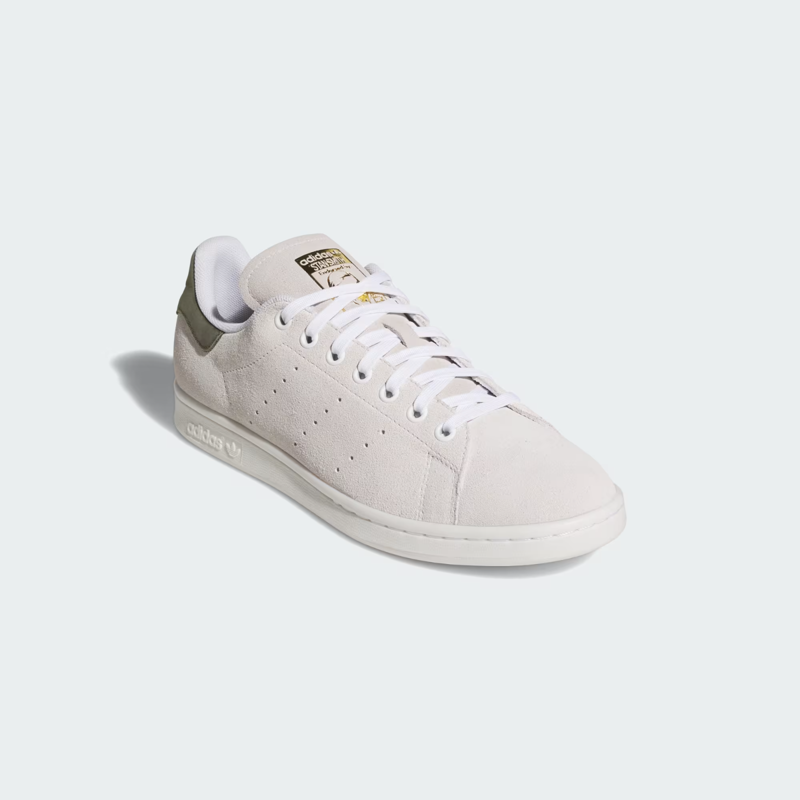 KJ0336 adidas Stan Smith "Crystal White/Olive Strata" (Men's)