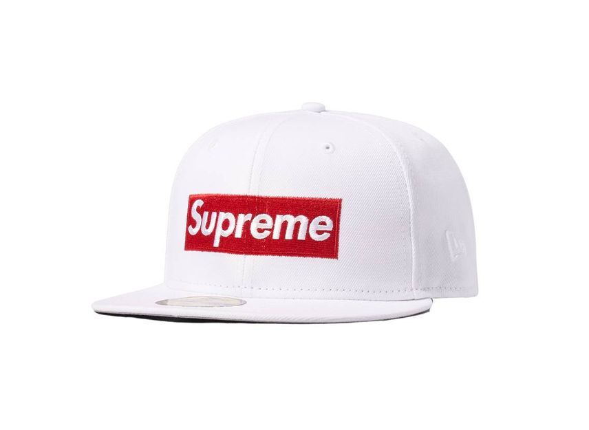 Supreme Money Box Logo New Era White