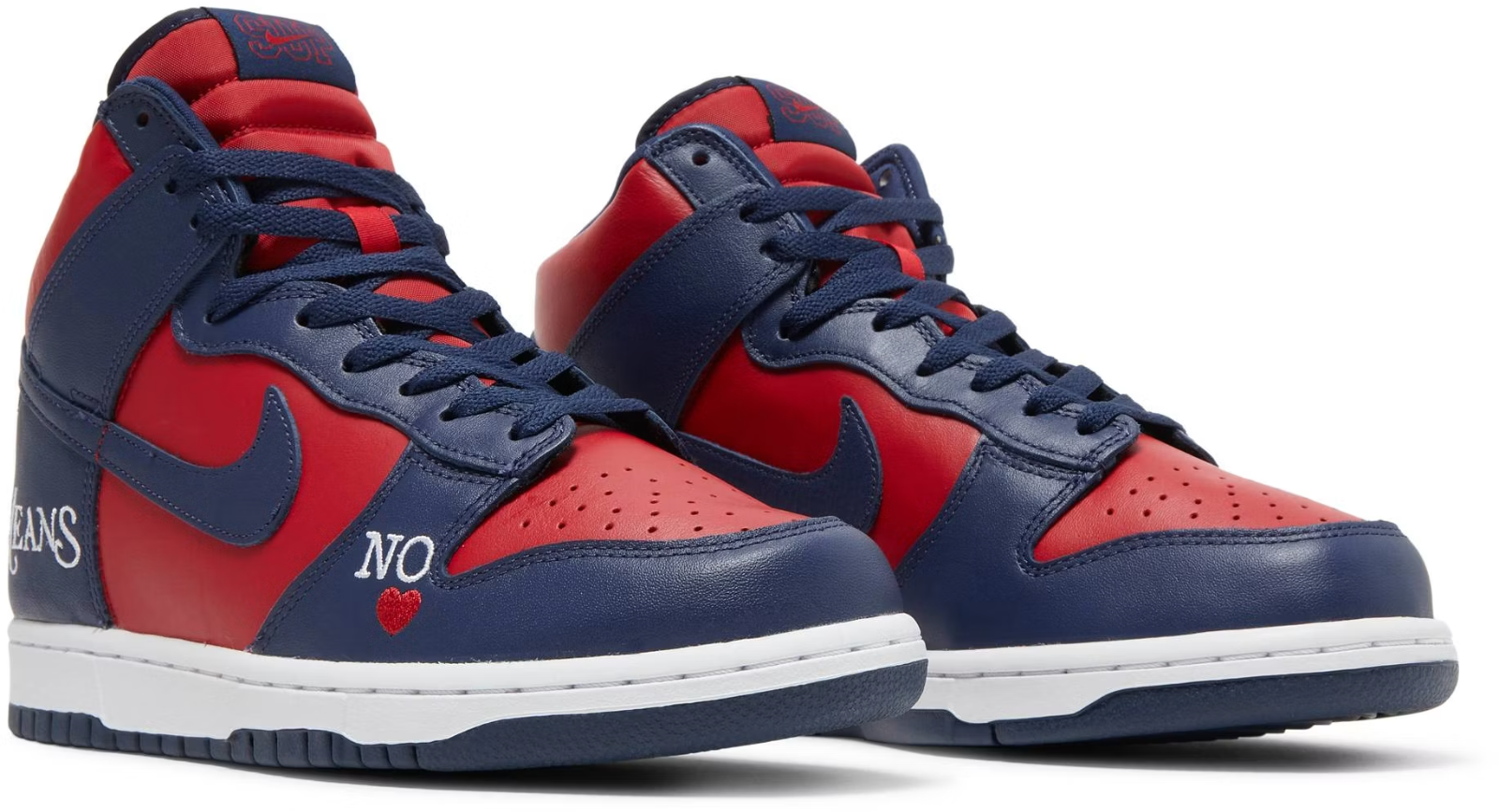 DN3741-600 Supreme à Nike SB Dunk High By Any Means "Red/Navy-White" (Men's)