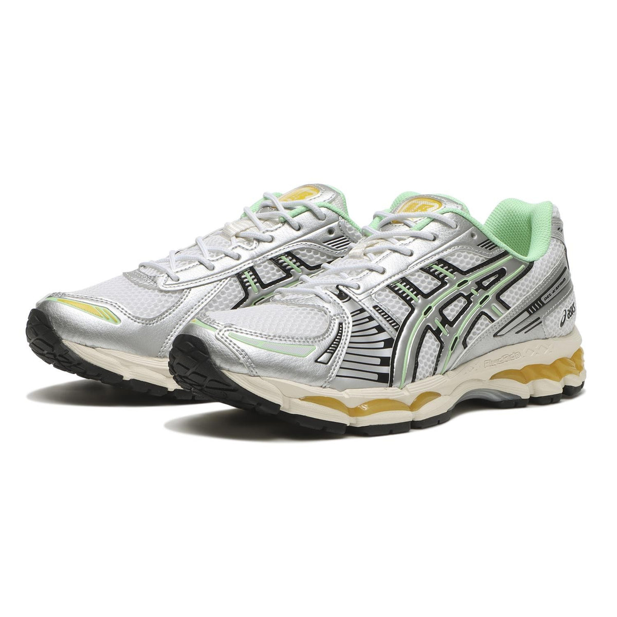 1203A827-100 Asics Gel-Kayano 12.1 Silver Green Orange (Men's)