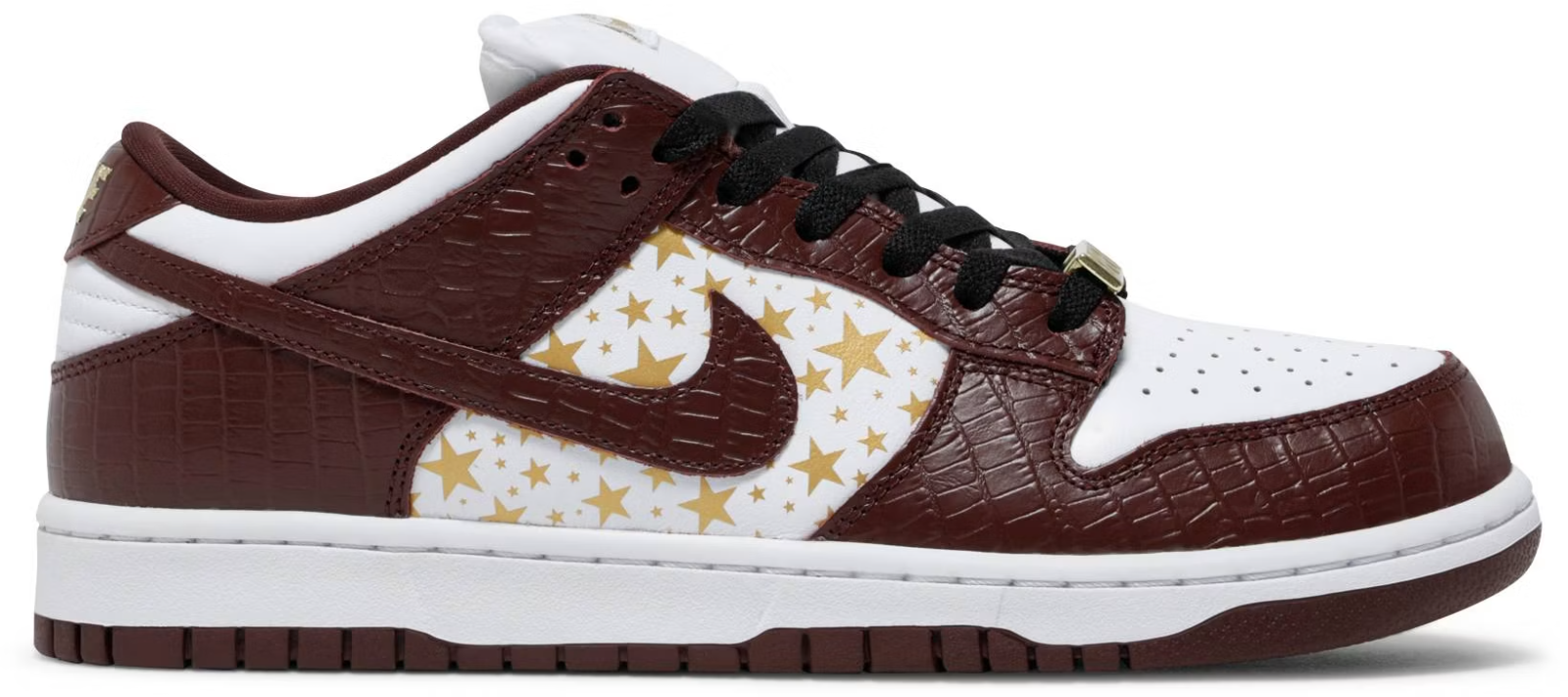 DH3228-103 Supreme à Nike SB Dunk Low OG QS Gold Stars (Men's)