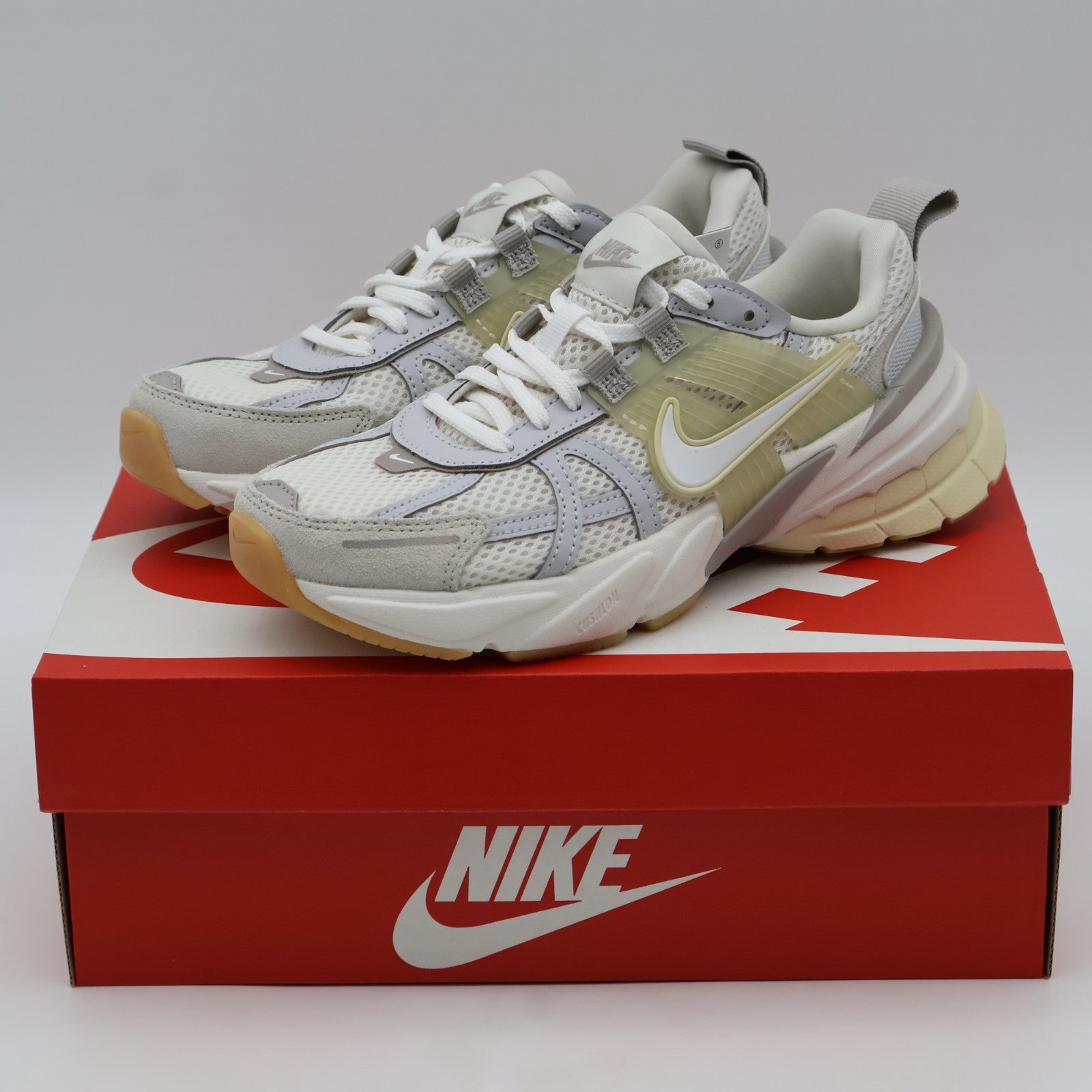 HV4314-030 Nike V2K Run Phantom Light Khaki College Grey White (Women's)