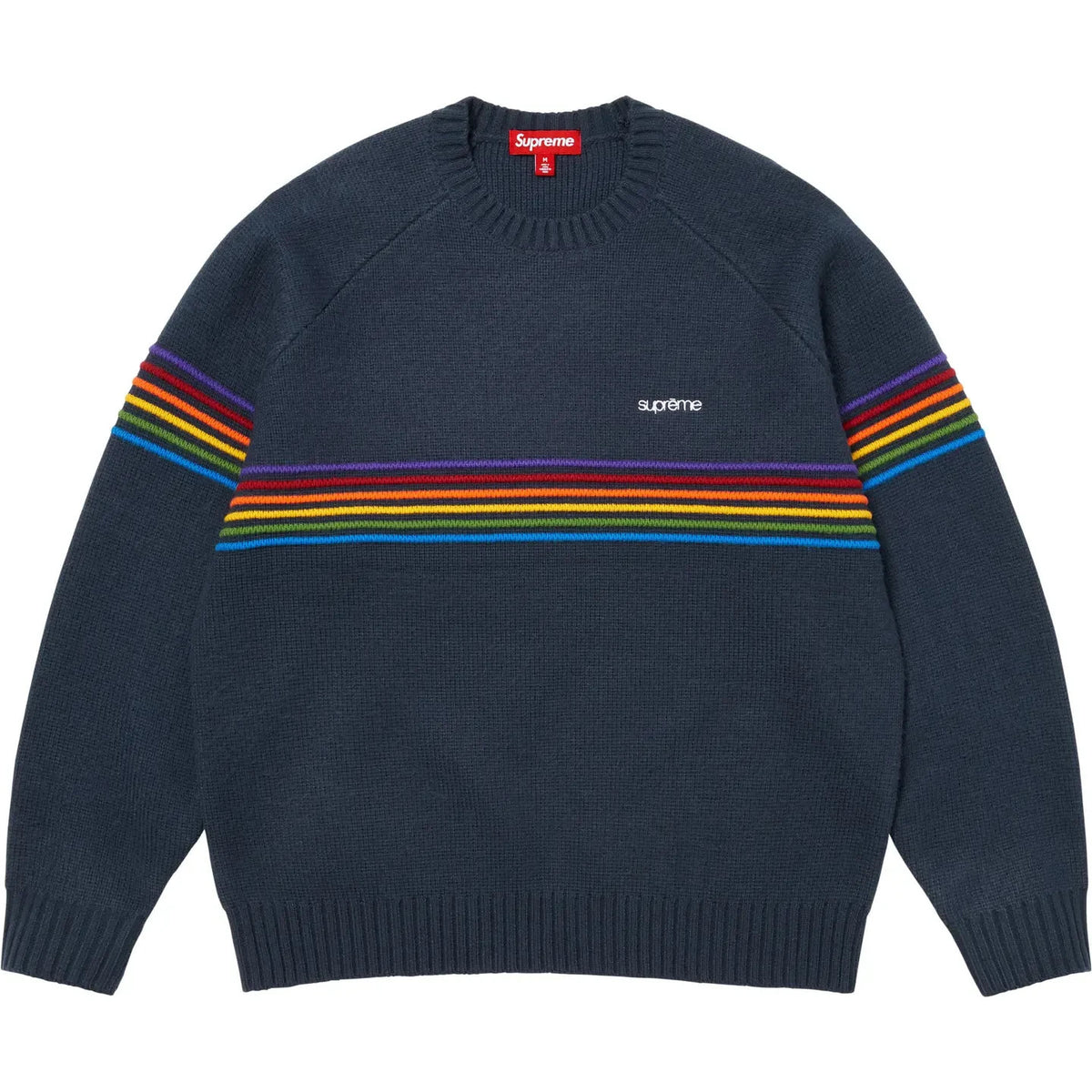 Supreme Raised Stripe Sweater Navy