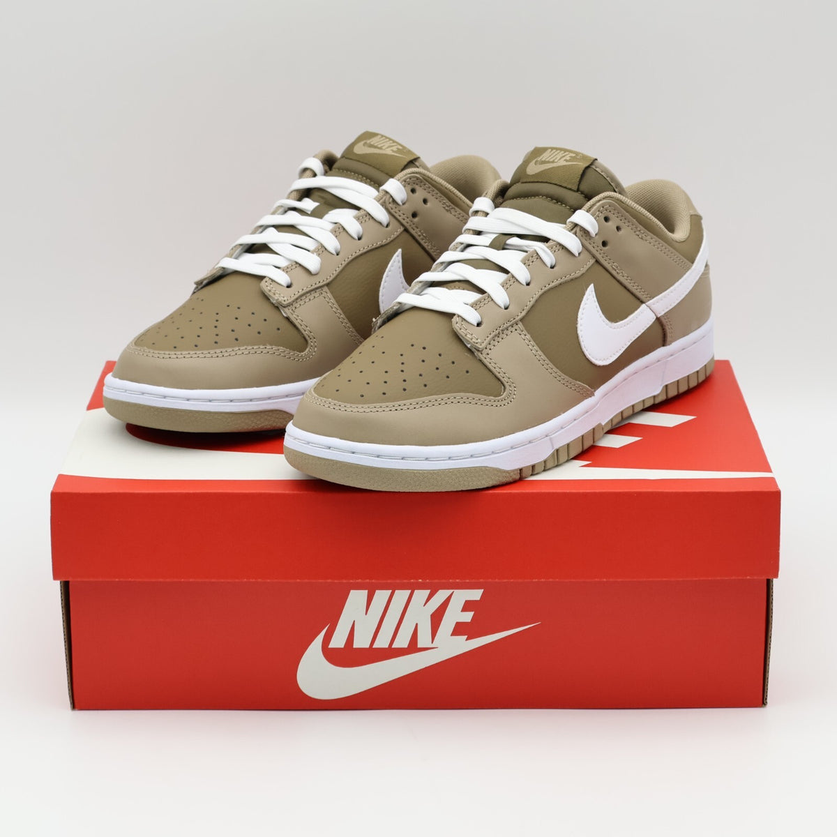 DJ6188-200 Nike Dunk Low Retro Judge Grey Khaki White Hazel Rush Brown (Men's)