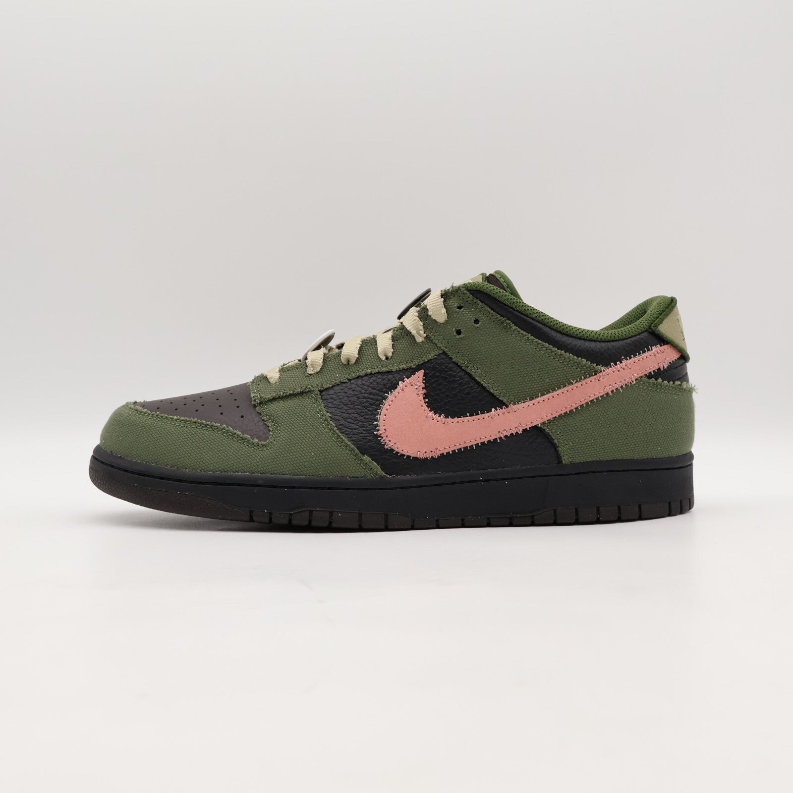 IB2256-300 Nike Dunk Low Retro LTD Army Olive Black Velvet Brown Rust (Men's)