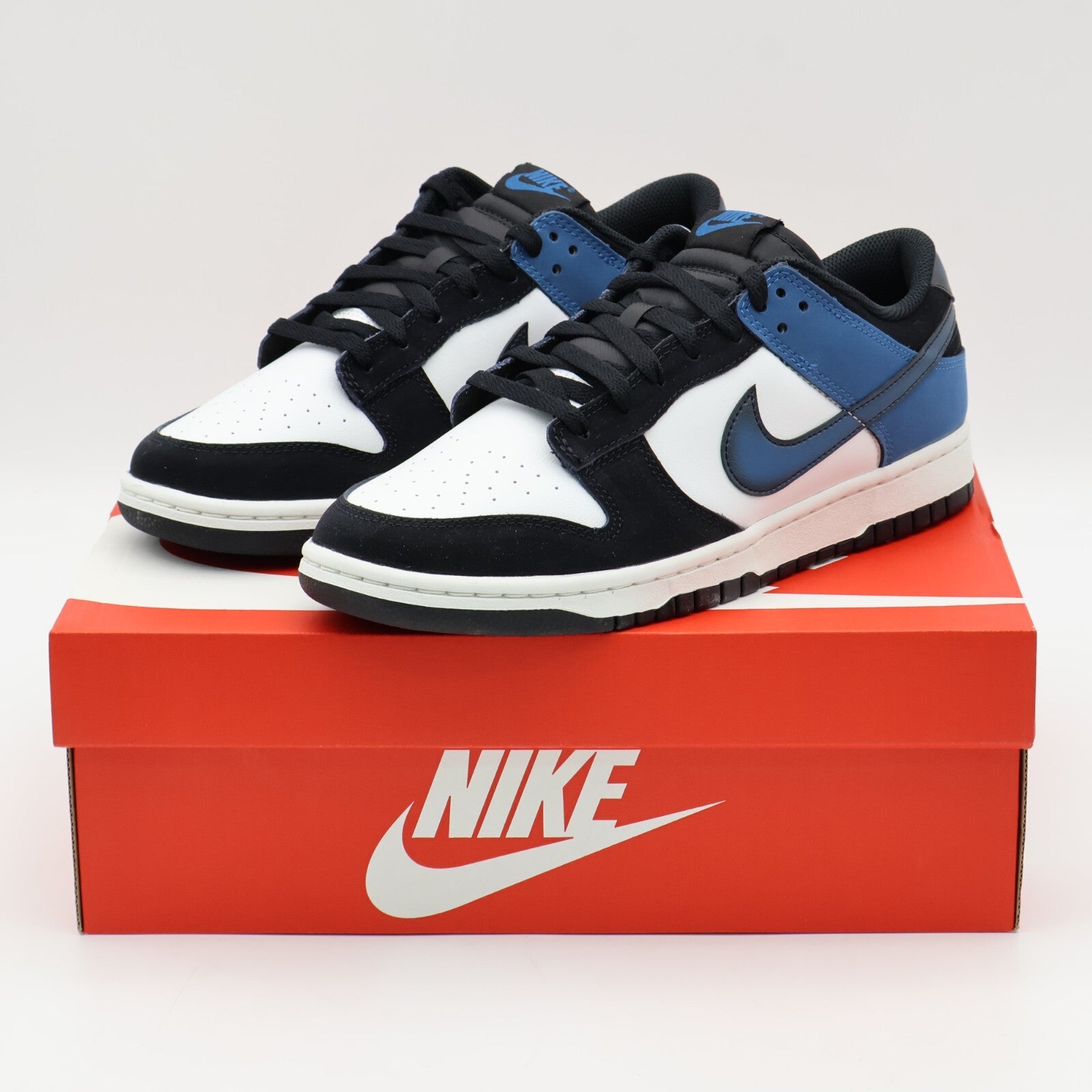 FD6923-100 Nike Dunk Low Industrial Blue Summit White Black (Men's)