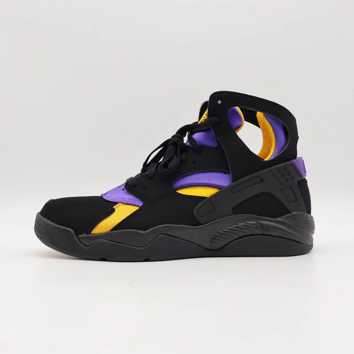 FD0188-001 Nike Air Flight Huarache Lakers Away Black Varsity Purple (Men's)
