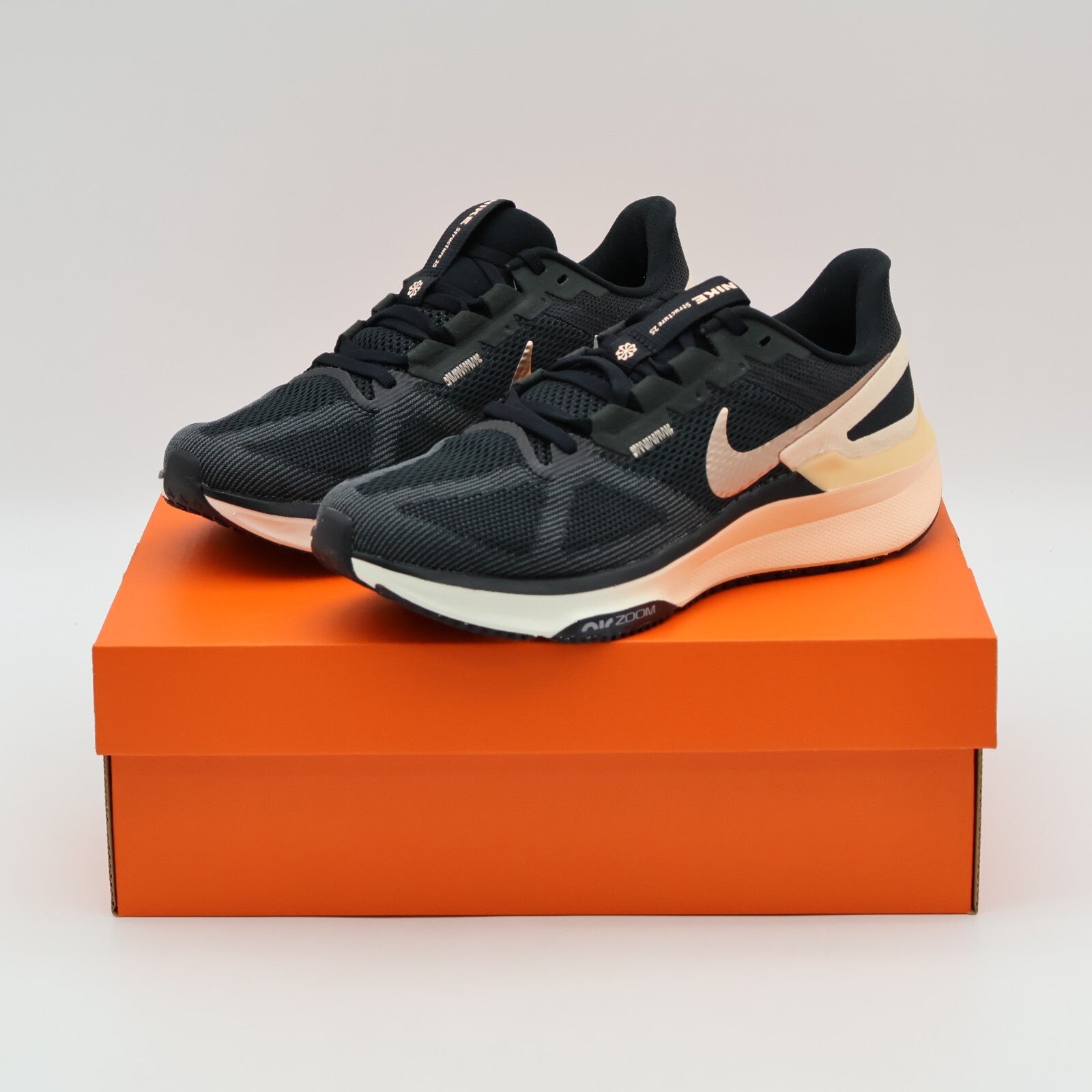 DJ7884-008 Nike Structure 25 Black Crimson Tint Anthracite Metallic Red (Women's