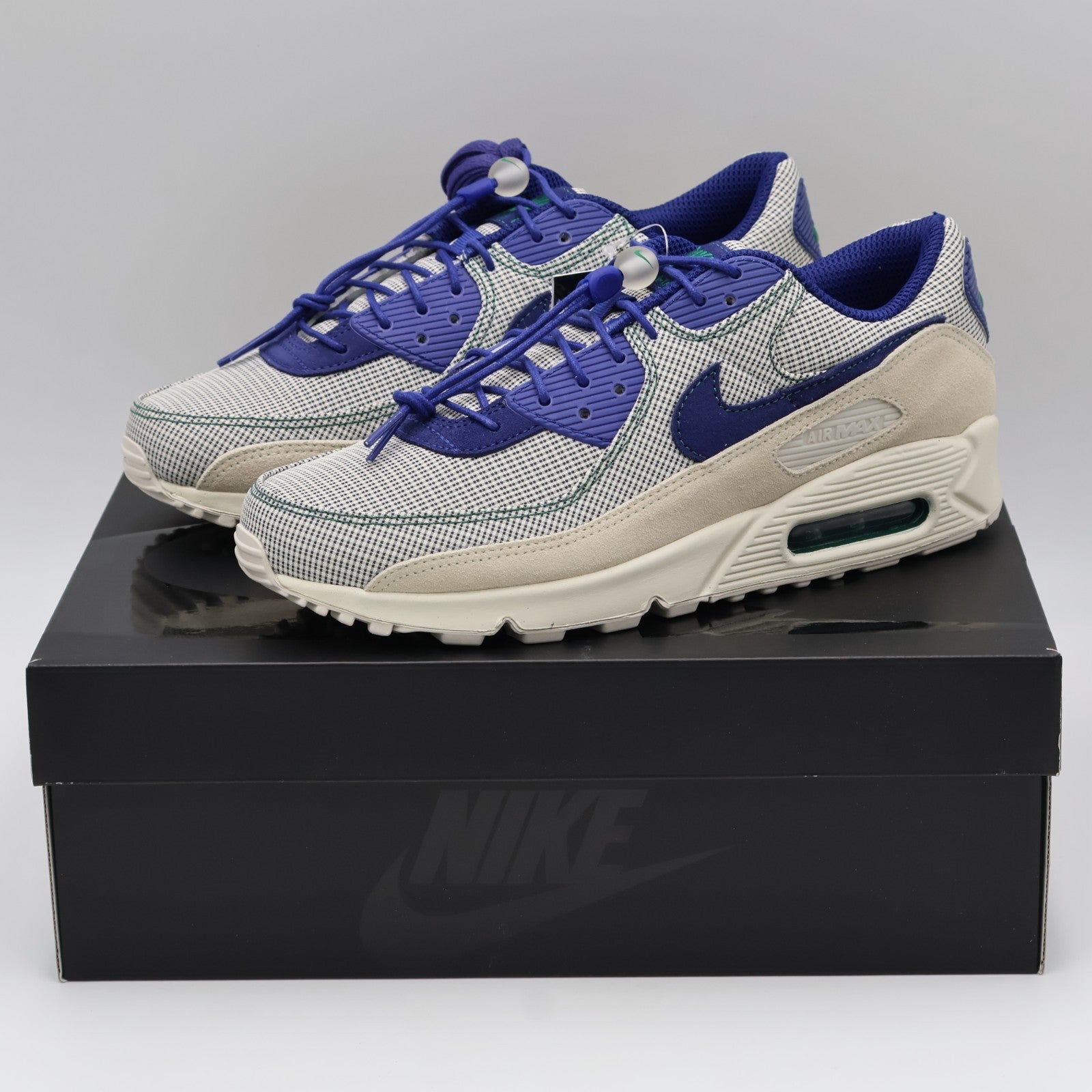 IR1950-100 Nike Air Max 90 "Coconut Milk/Deep Royal Blue"