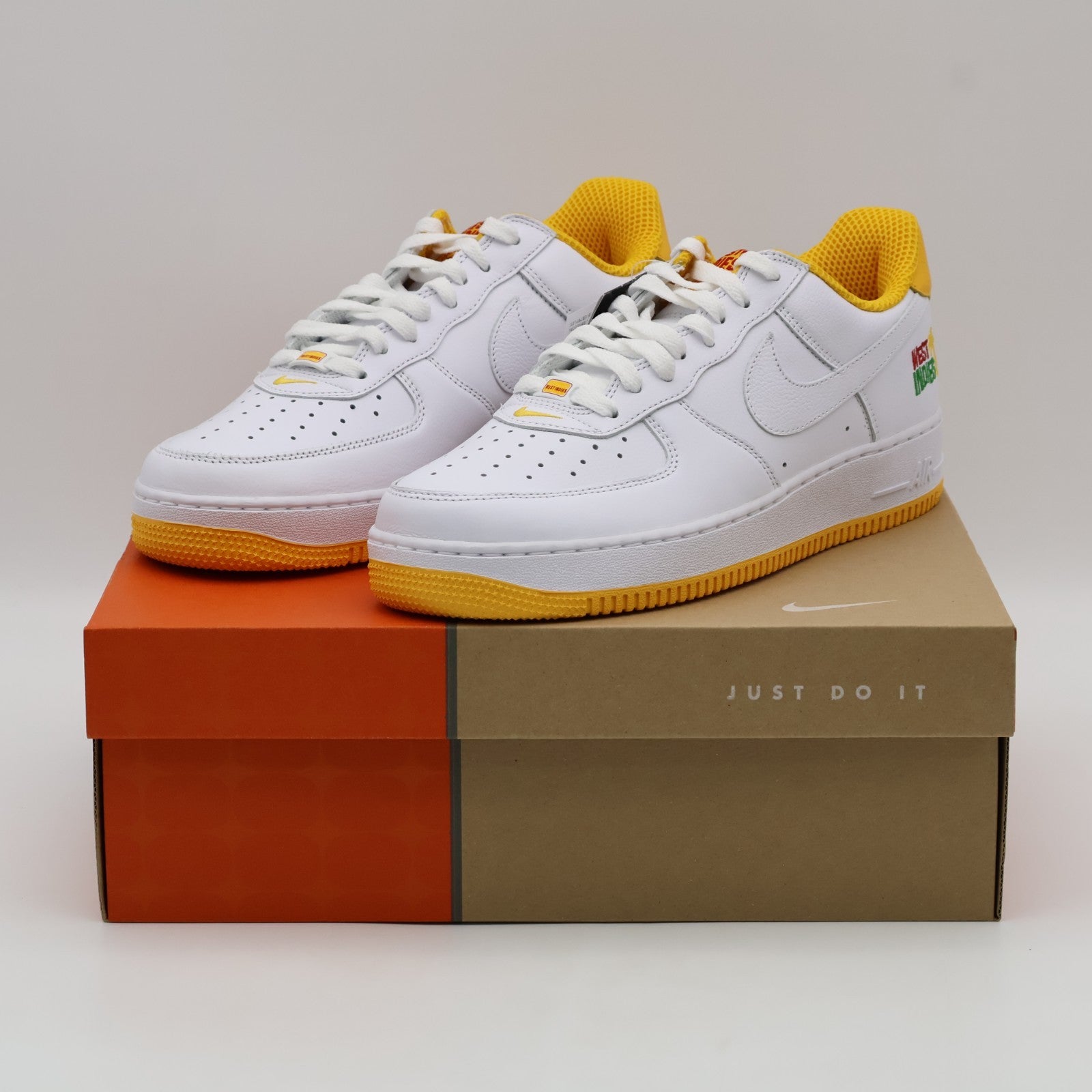 DX1156-101 Nike Air Force 1 Low West Indies White University Gold (Men's)