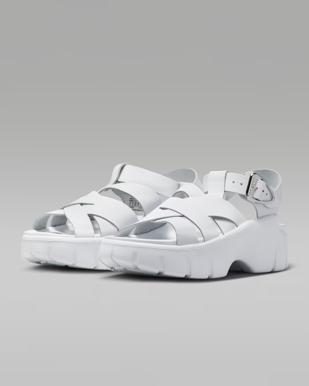 IB8841-100 Nike Jordan Willow Sandal White/Metallic Silver (Women's)