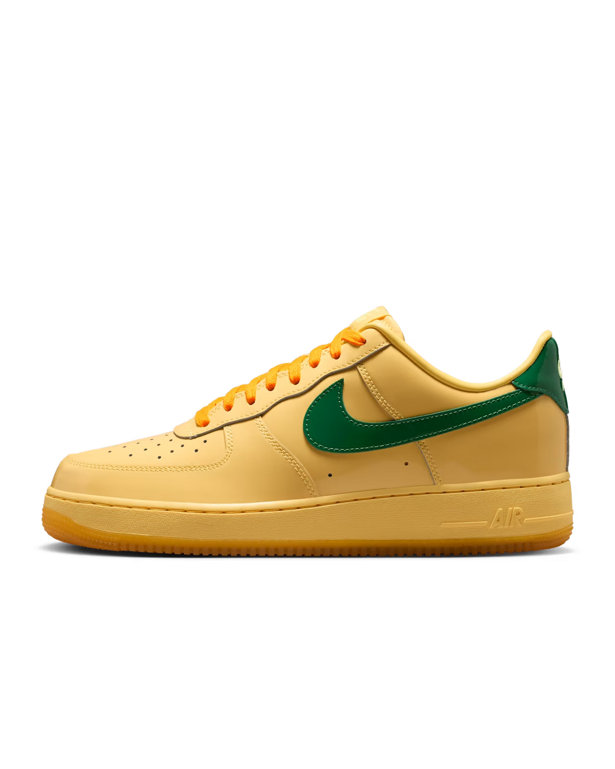 IO4489-700 Nike Air Force 1 Low Patent Leather Topaz Gold Light Laser (Men's)