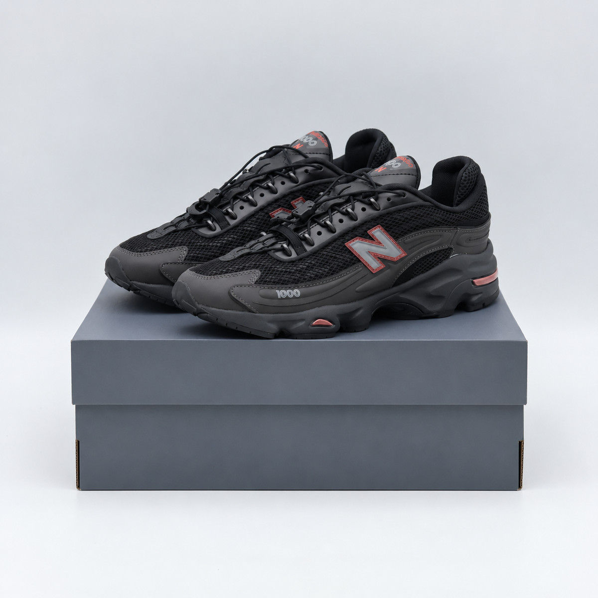U100010A New Balance 1000 Black Red (Men's)