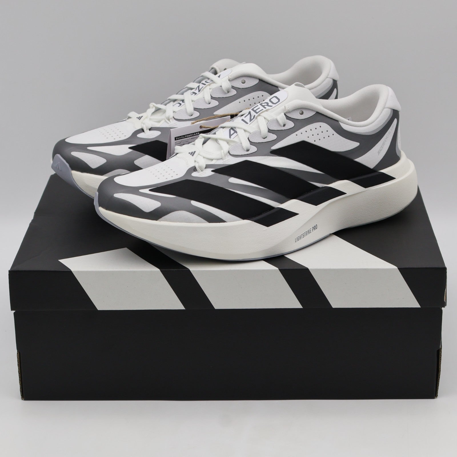 KI4763 adidas Adizero Evo SL EXO Cloud White Core Black Iron Metallic (Men's)
