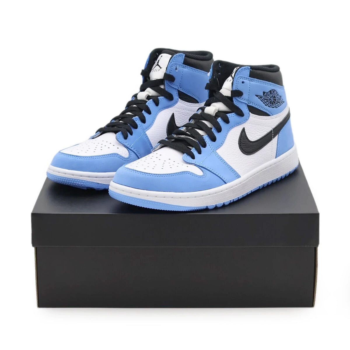 DQ0660-400 Nike Air Jordan 1 High Golf University Blue UNC Black White (Men's)