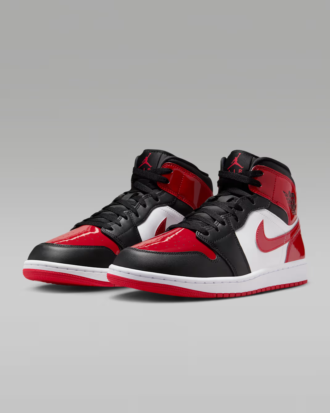 HV4091-006 Nike Air Jordan 1 Mid SE Black White Varsity Red (Men's)