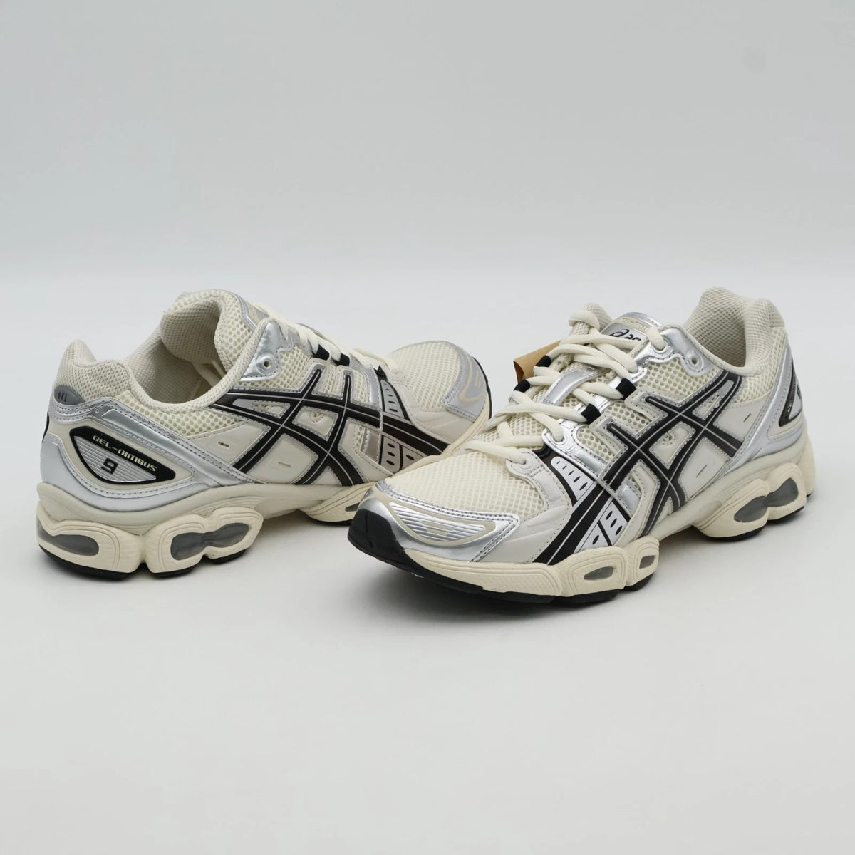 1201A424-105 Asics Gel-Nimbus 9 Cream Black (Men's)