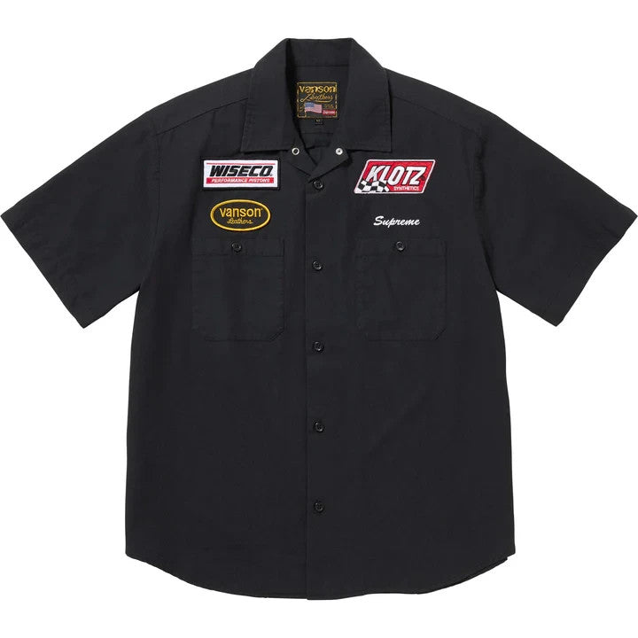 Supreme Vanson Leathers S/S Work Shirt Black