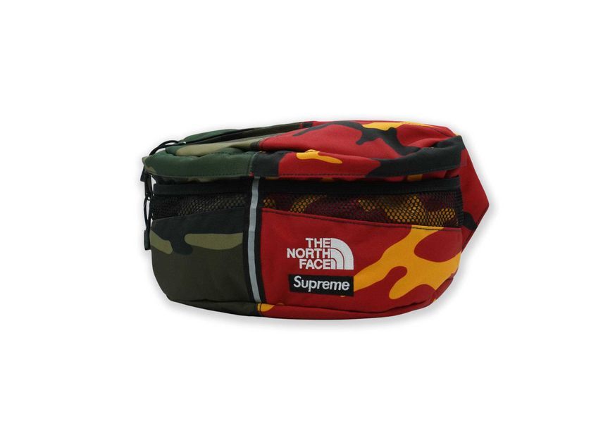 NM72400I NF0A875G Supreme The North Face Split Waist Bag Camo