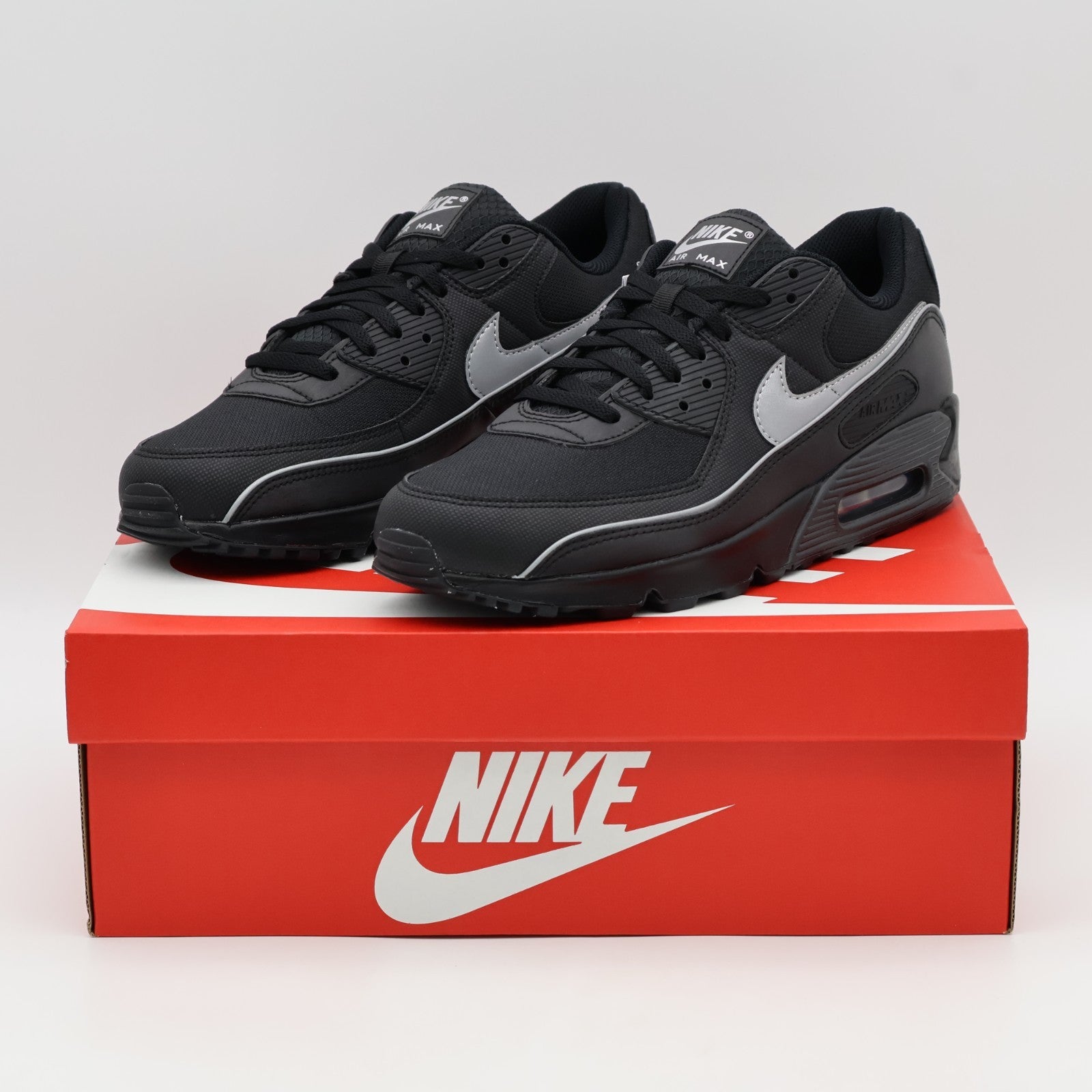 HV4517-002 Nike Air Max 90 Black Reflective (Men's)