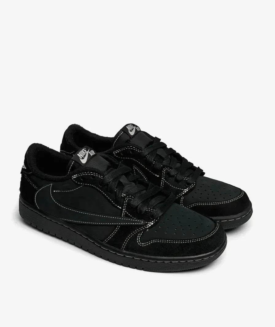 DM7866-001 Travis Scott à Nike Air Jordan 1 Low OG SP "Black Phantom"(Men's)