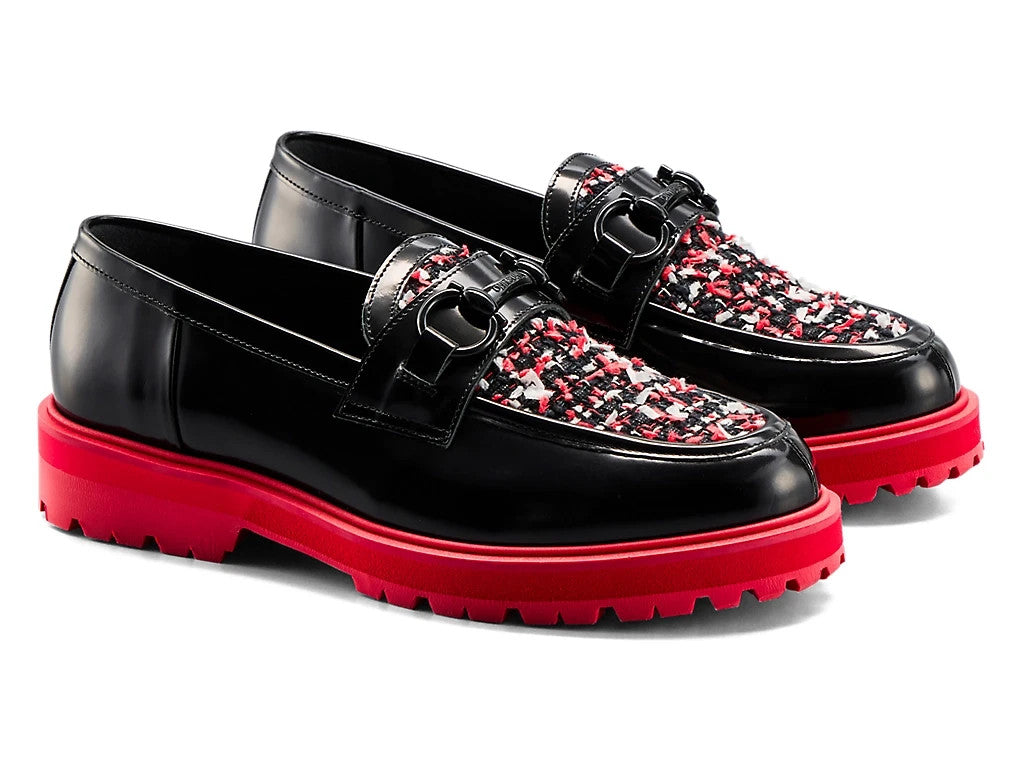 1182A680-002 Onitsuka Tiger Bit Loafer Black Classic Red (Women's)