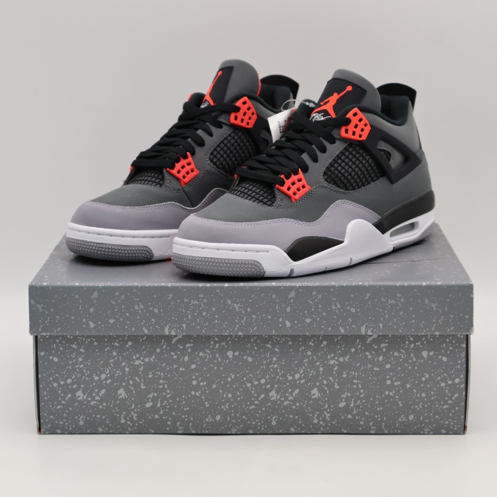 DH6927-061 Nike Air Jordan 4 Infrared 23 Black Cement Dark Grey Red (Men's)