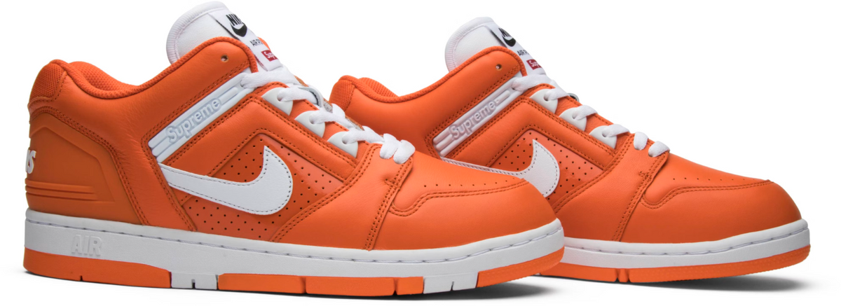 AA0871-818 Supreme à Nike SB Air Force 2 "Orange Blaze" (Men's)