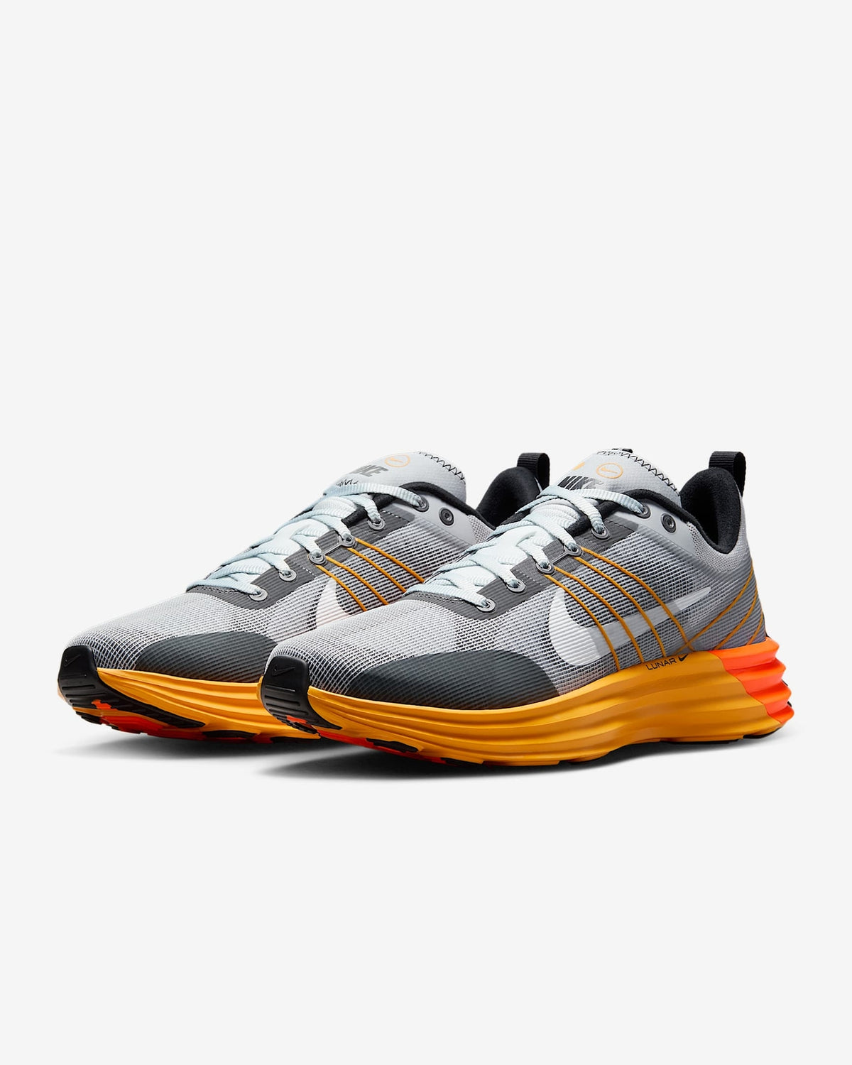 DV2440-007 Nike Lunar Roam Wolf Grey Pure Platinum Total Orange White (Men's)