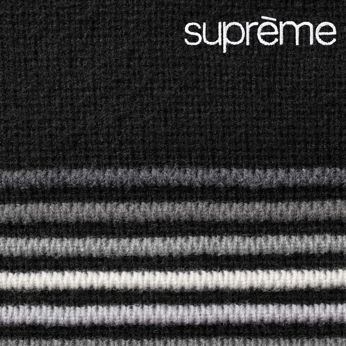 Supreme Raised Stripe Sweater Black