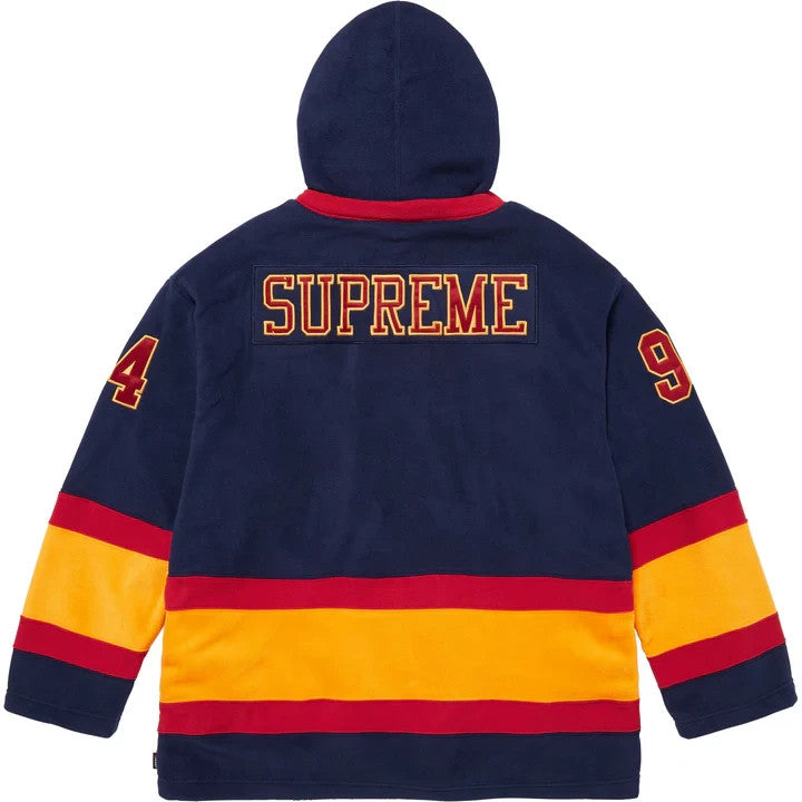 Supreme Polartec Hooded Hockey Jersey Navy