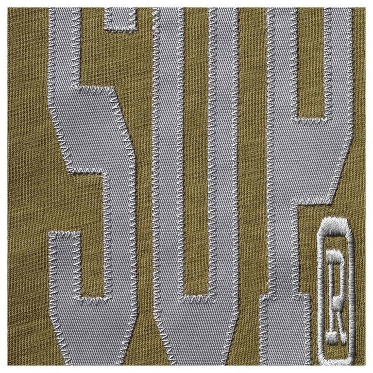 Supreme Stretch Appliqué S/S Top Olive Brown