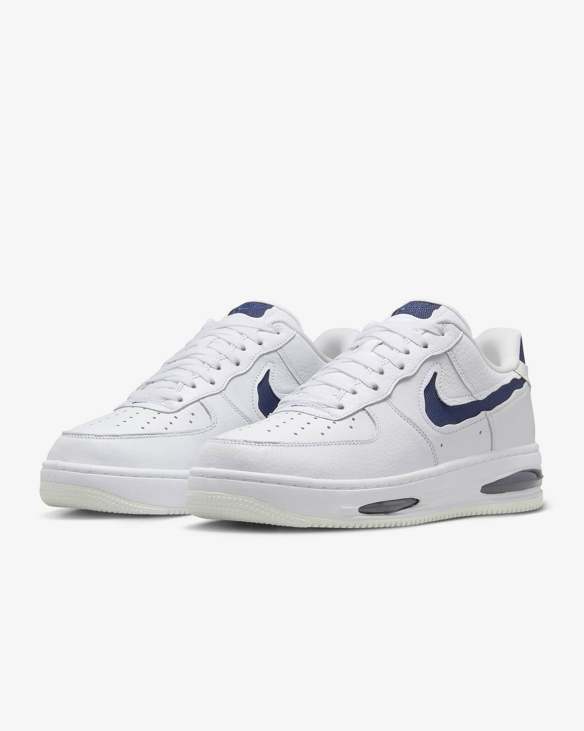 HF3630-102 Nike Air Force 1 Low EVO Summit White Midnight Navy (Men's)