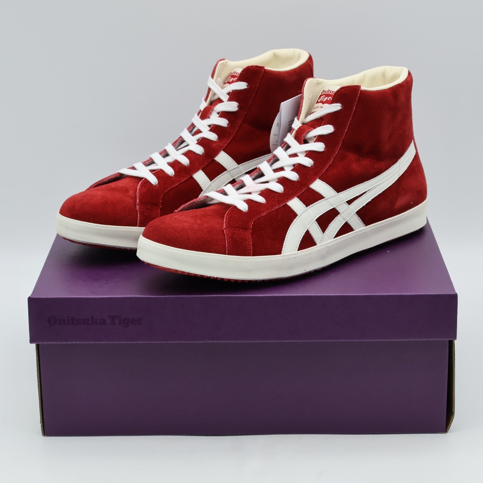 1183B440-600 Onitsuka Tiger Fabre Hi NM Classic Red White (Men's)