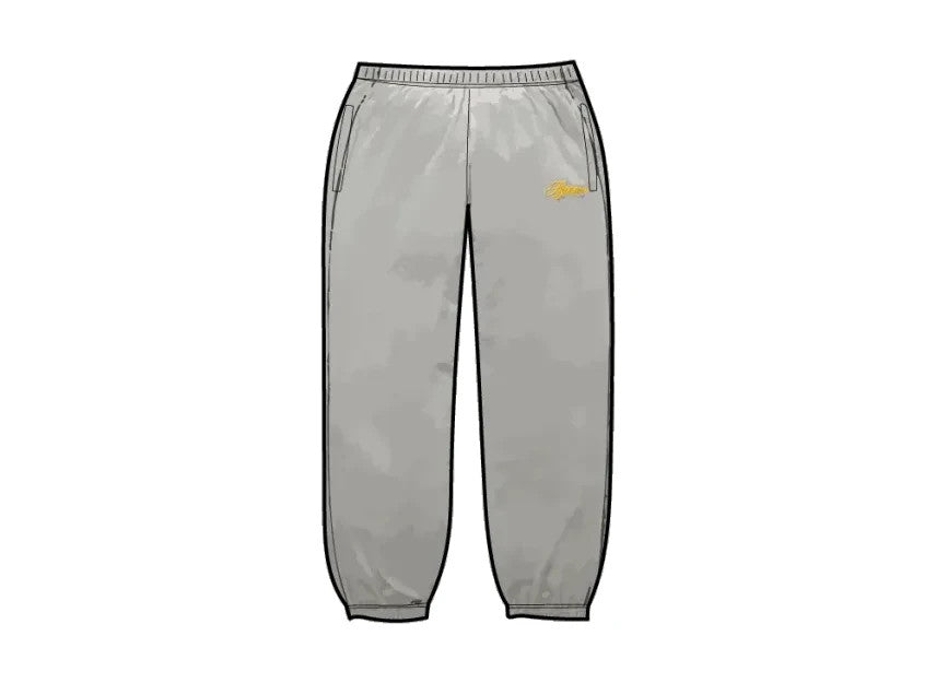 Supreme Velour Mesh Track Pant "Silver"