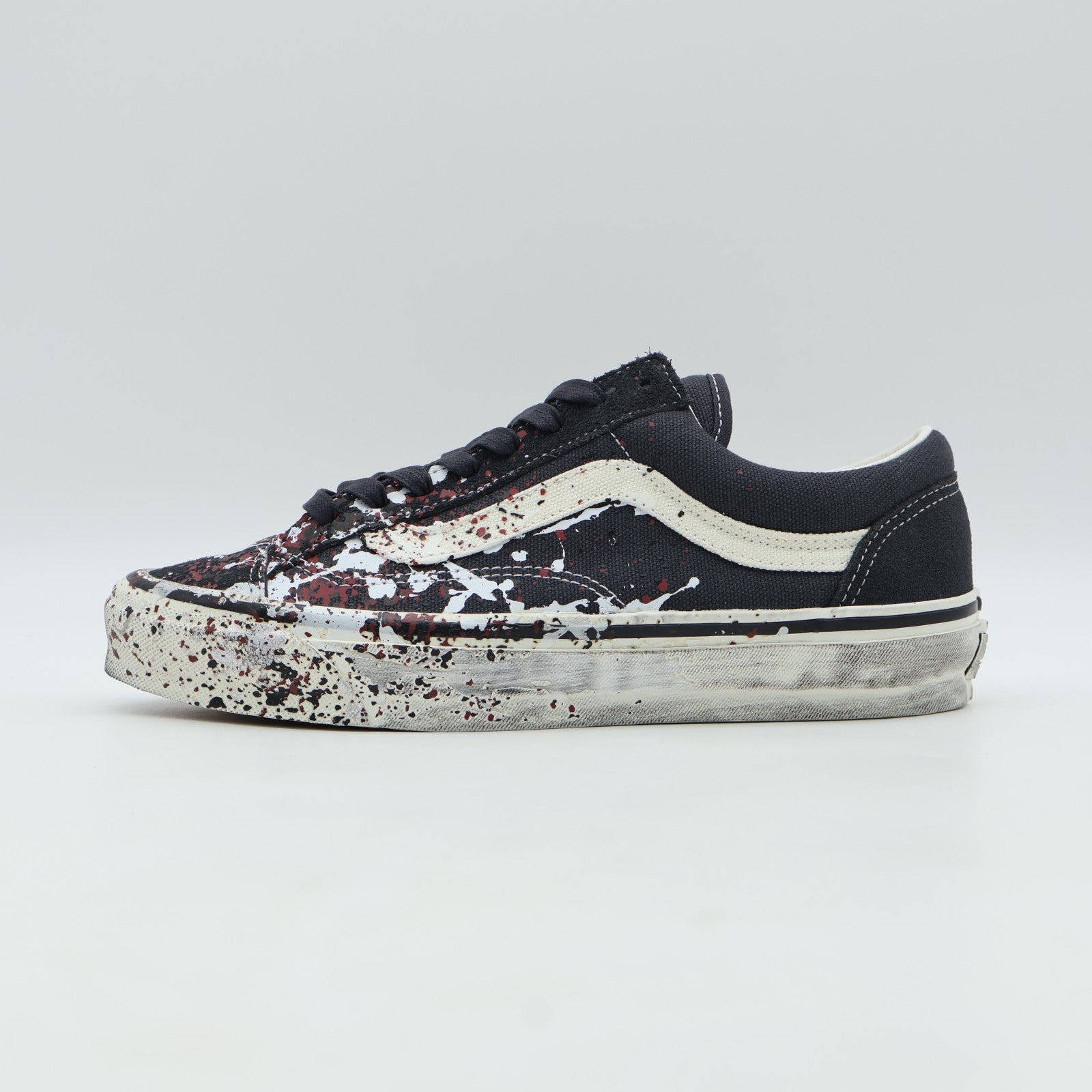 VN000D9RH91 VANS PREMIUM OLD SKOOL 36âPAINT SPLATTER CHARCOAL GREYâ