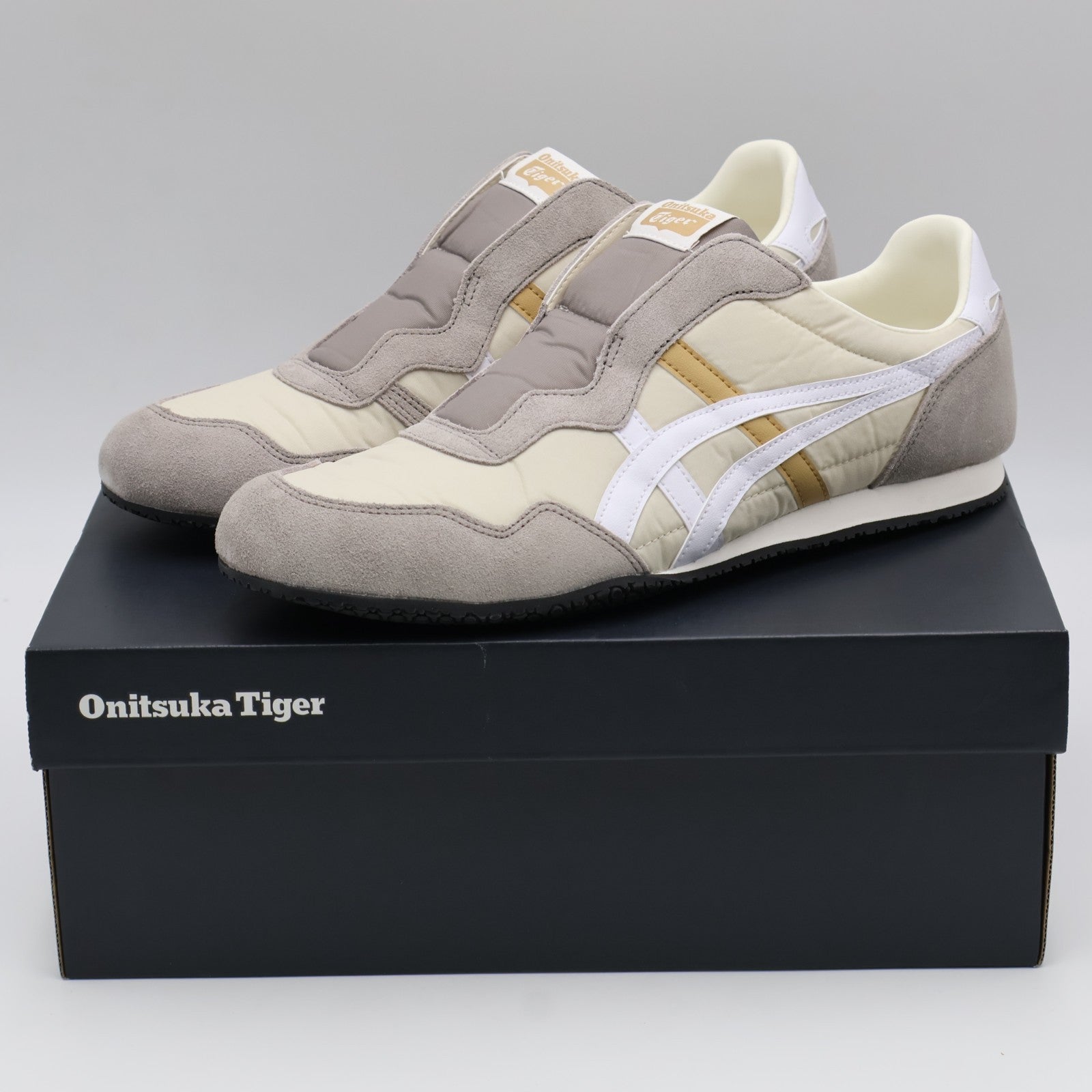 1183C615-200 Onitsuka Tiger Serrano Slip-On Birch/White (Men's)