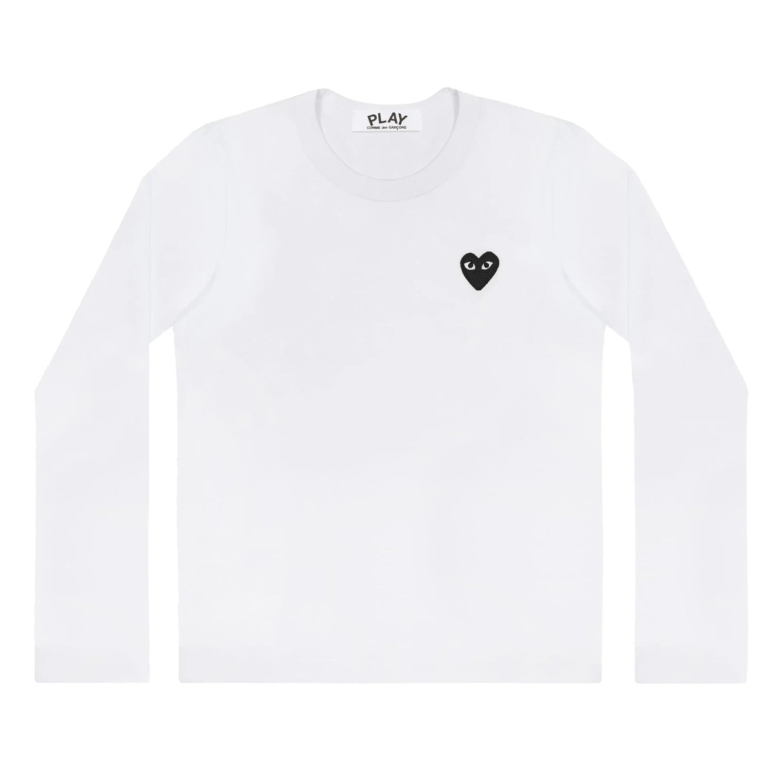COMME des GARCONS PLAY CDG Unisex Long Sleeve T-Shirt AX-T120-051 White