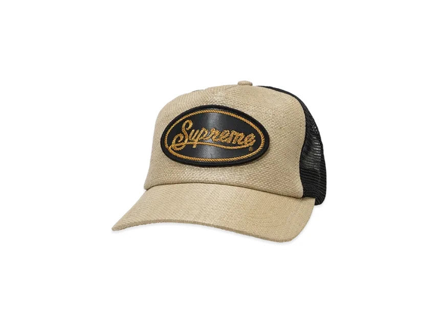 Supreme Raffia Mesh Back 5-Panel "Tan"